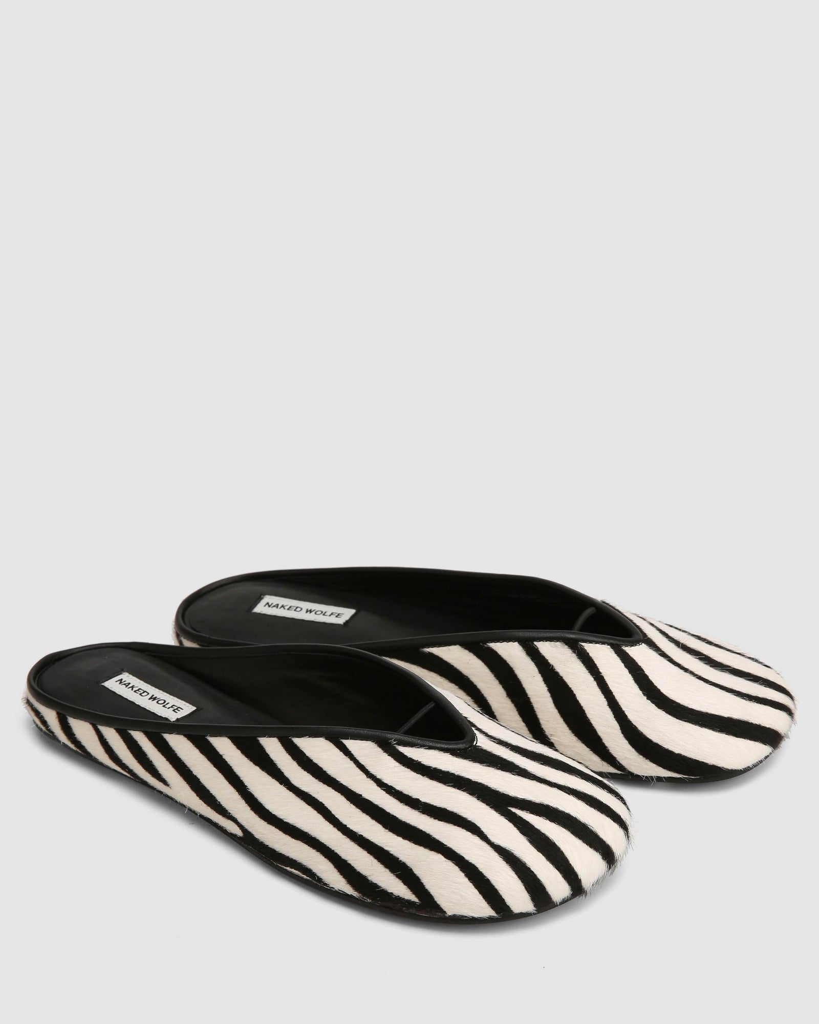 Womens | Pippa Pony Flat | Zebra