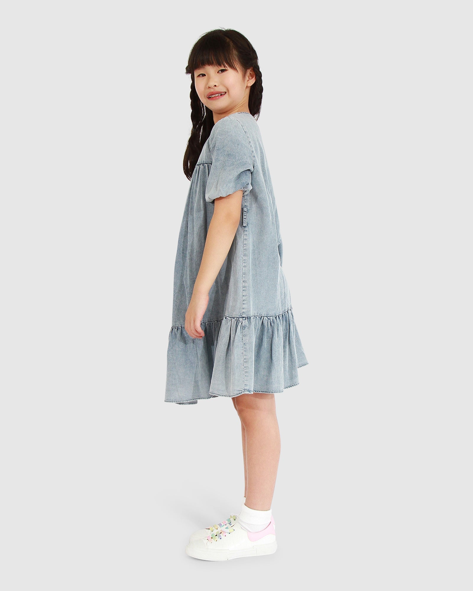 Kids | Pure Love Dress | Mid Denim