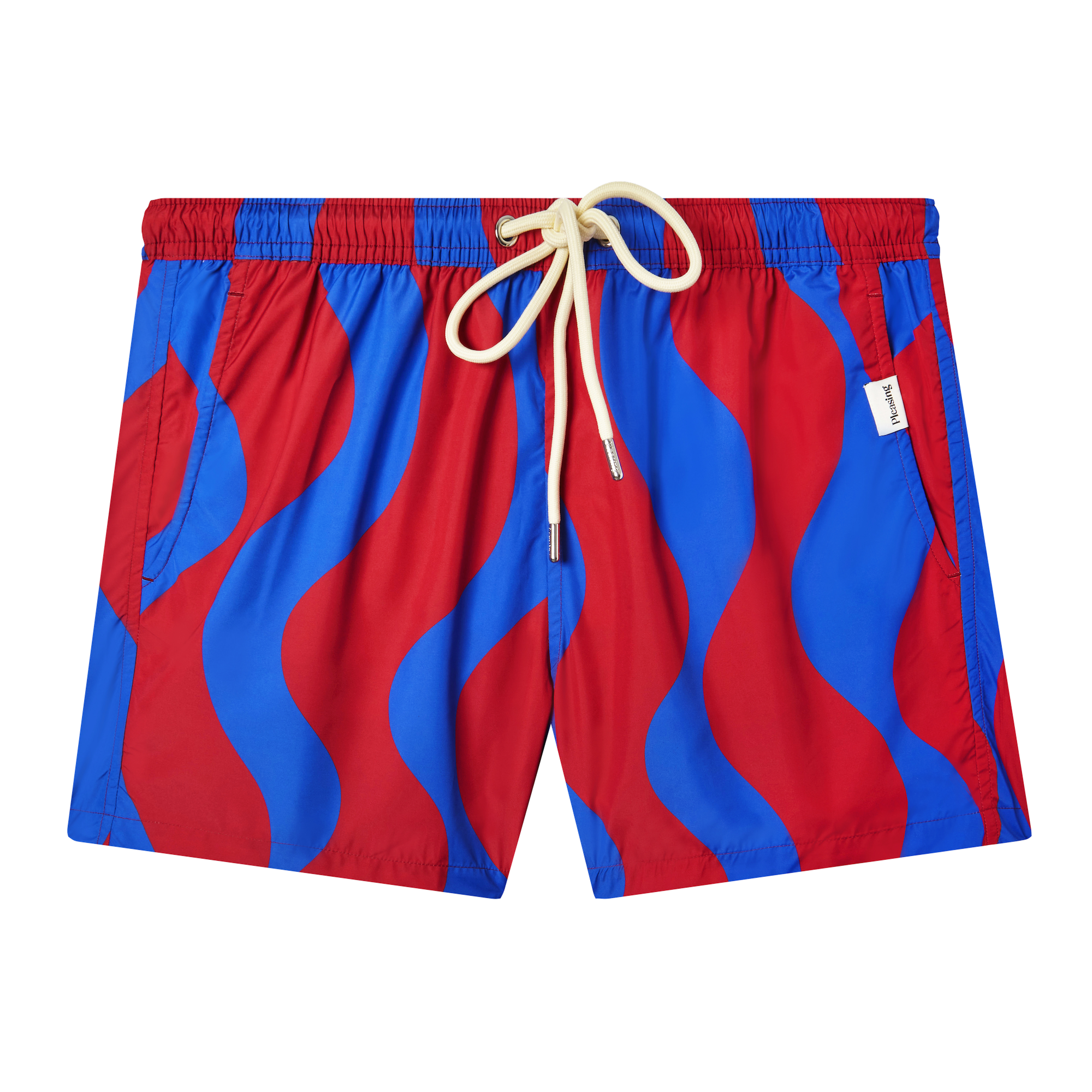 The Squiggle Short | Deep Cherry Blue