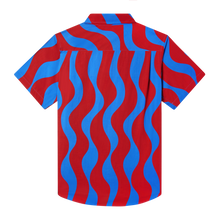 The Squiggle Shirt | Deep Cherry Blue