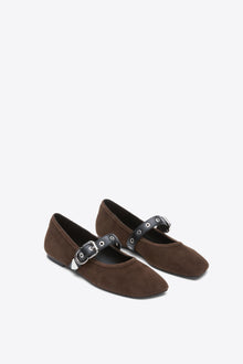 ID Mary Jane Flat | Chocolate