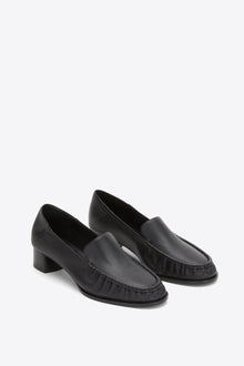 Nadia Heeled Loafer | Black
