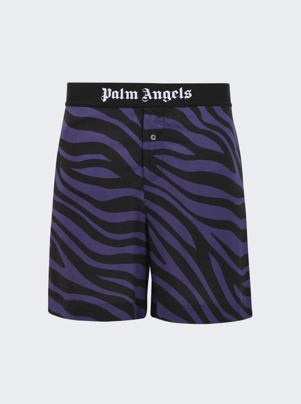 Men | Palm Angels | Zebra Print Easy Shorts Purple