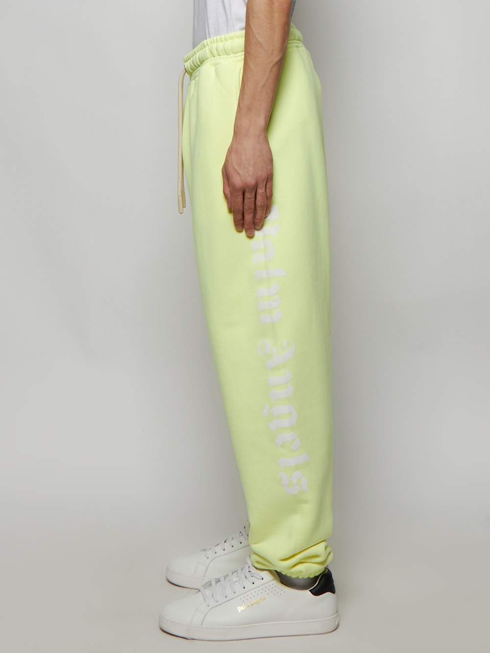 Men | Palm Angels | Logo Drawstring Motif Sweatpants | Fluorescent Yellow