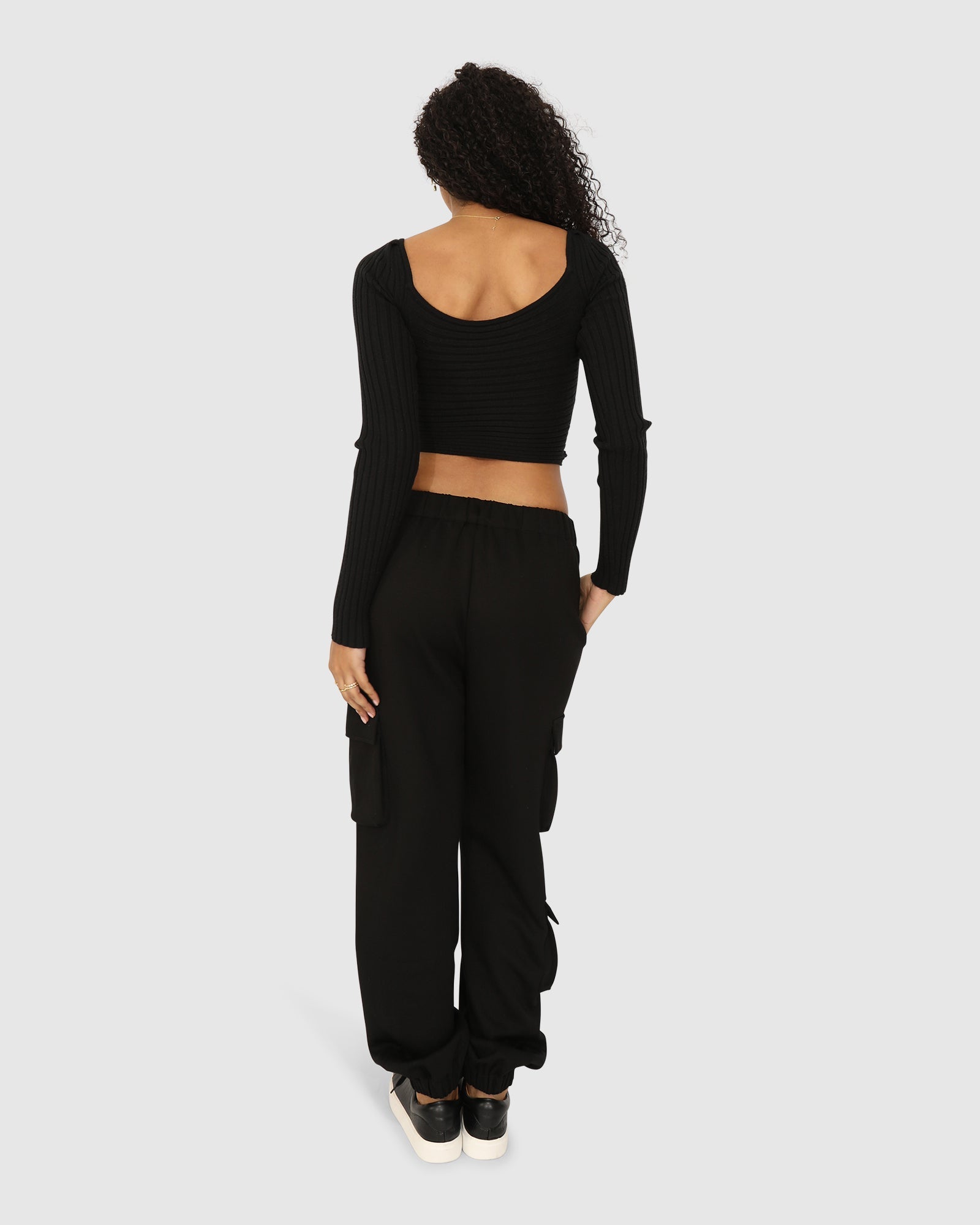 Women | Perfect Match Cargo Trackpants | Black