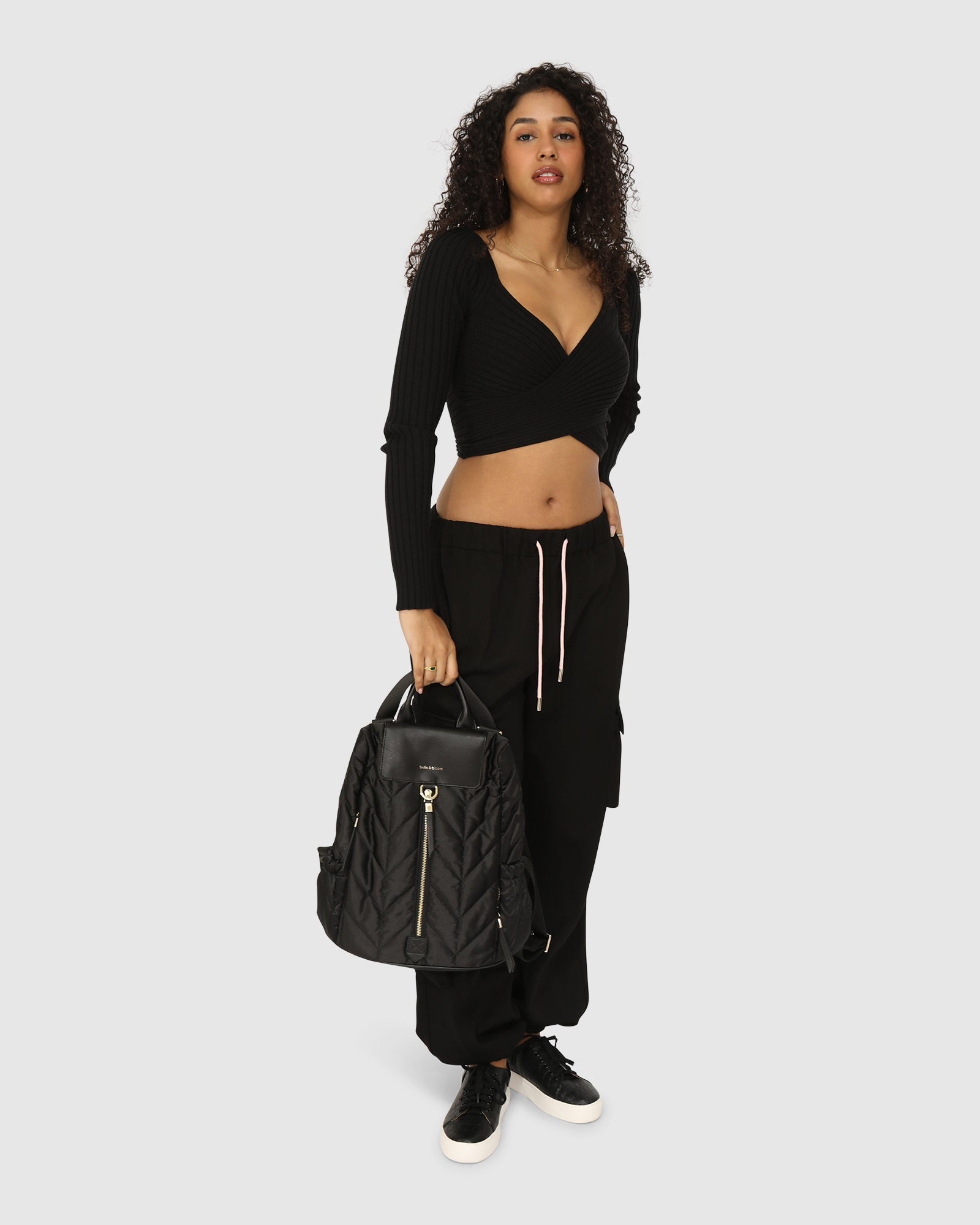 Women | Perfect Match Cargo Trackpants | Black