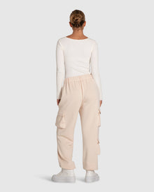 Women | Perfect Match Cargo Trackpants | Blush