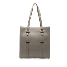 Gucci | Pre-Owned GG Embossed Leather Vertical Tote | Gray