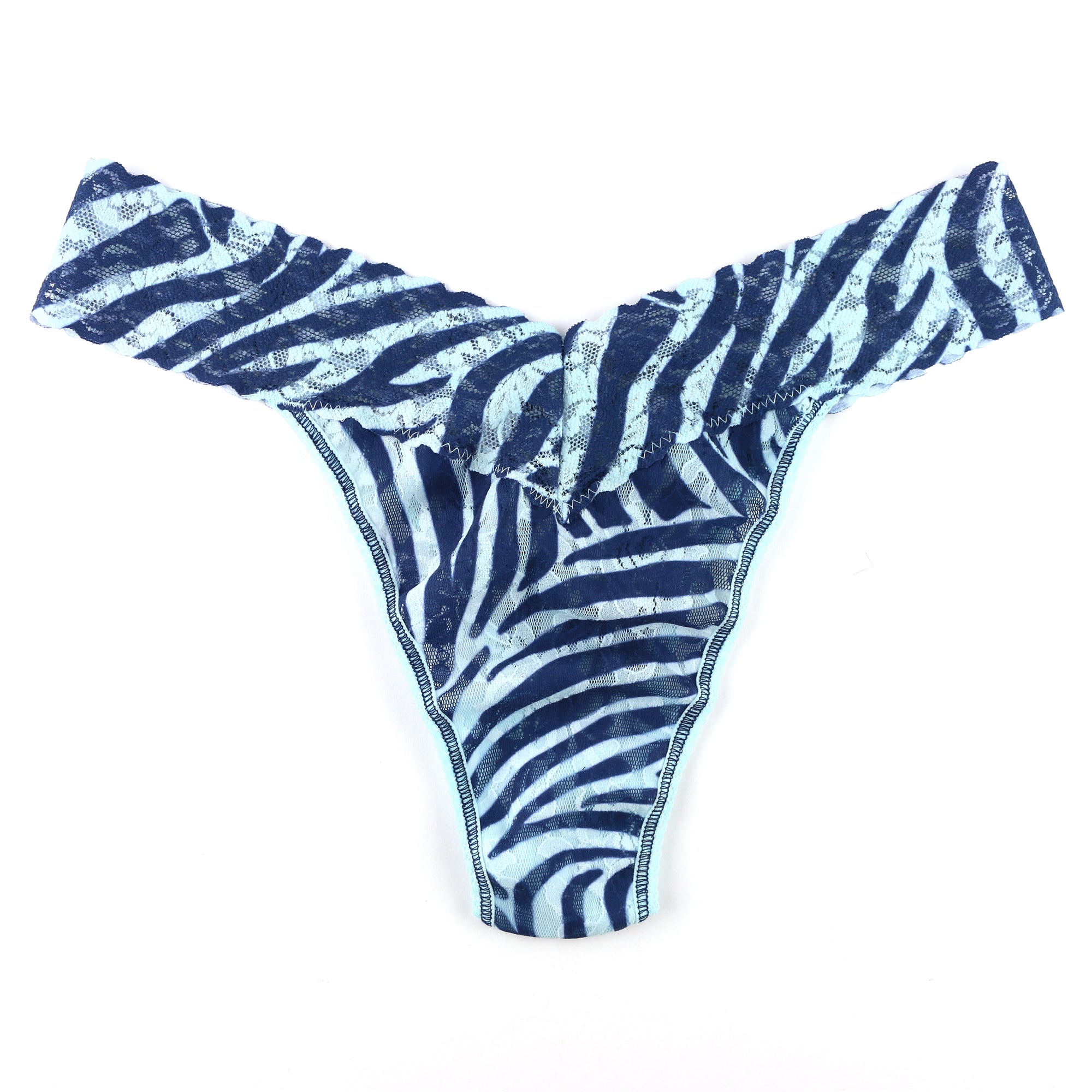 Signature Lace Original Rise Thong | Safari