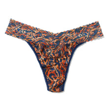 Signature Lace Original Rise Thong | Wild About Blue (Animal Print)