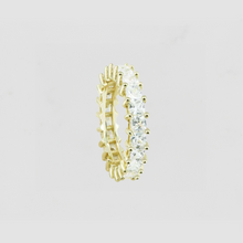 The Princess Cut Eternity Band | Gold Vermeil