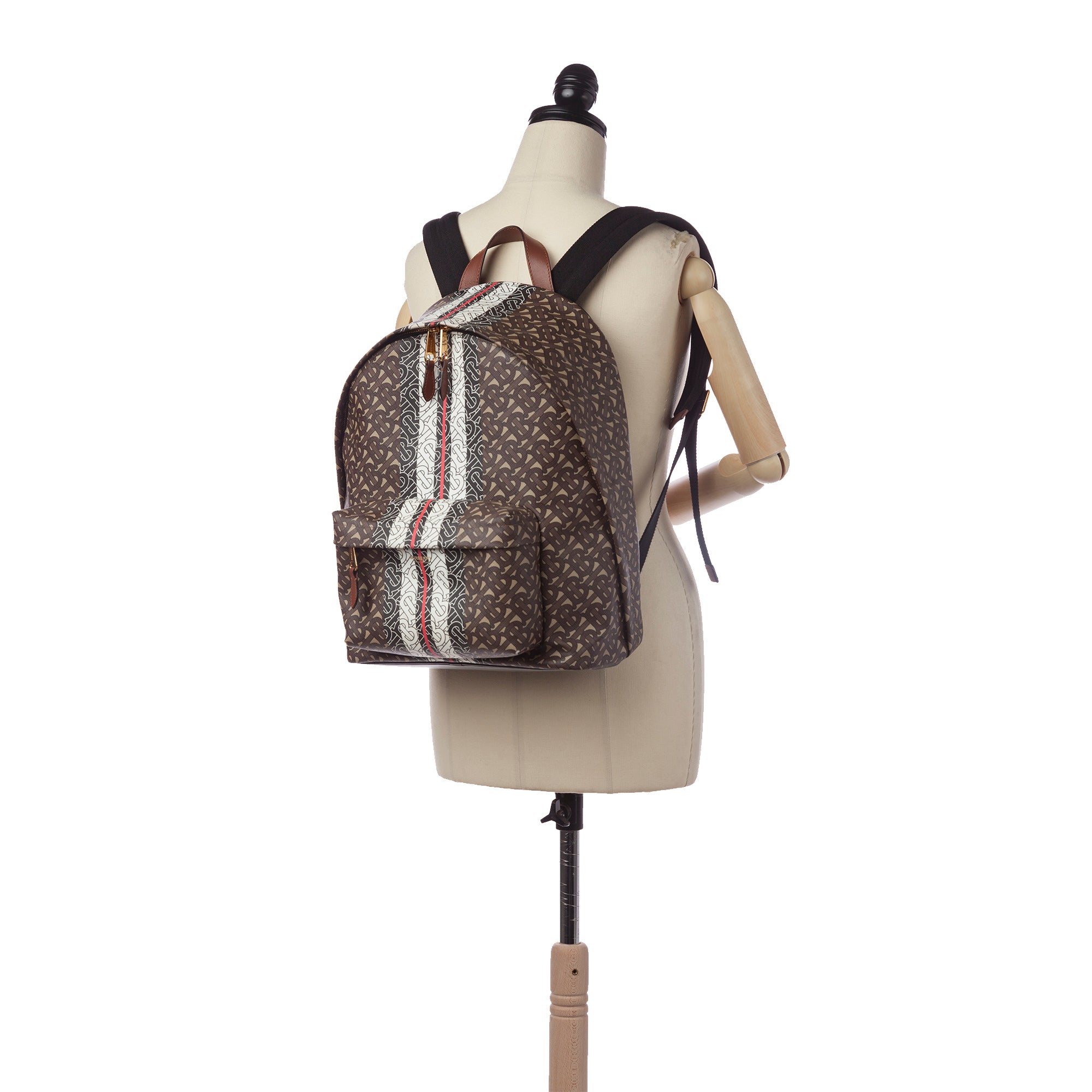 Burberry Pre-Owned Monogram Stripe Backpack | Women | Brown