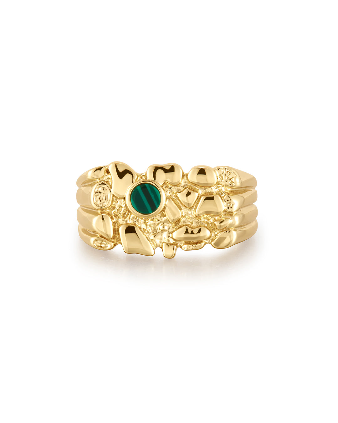 Viva Nugget Ring | Plated Gold