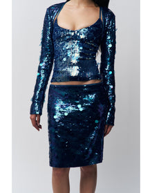 Paillette Bolero | Sapphire