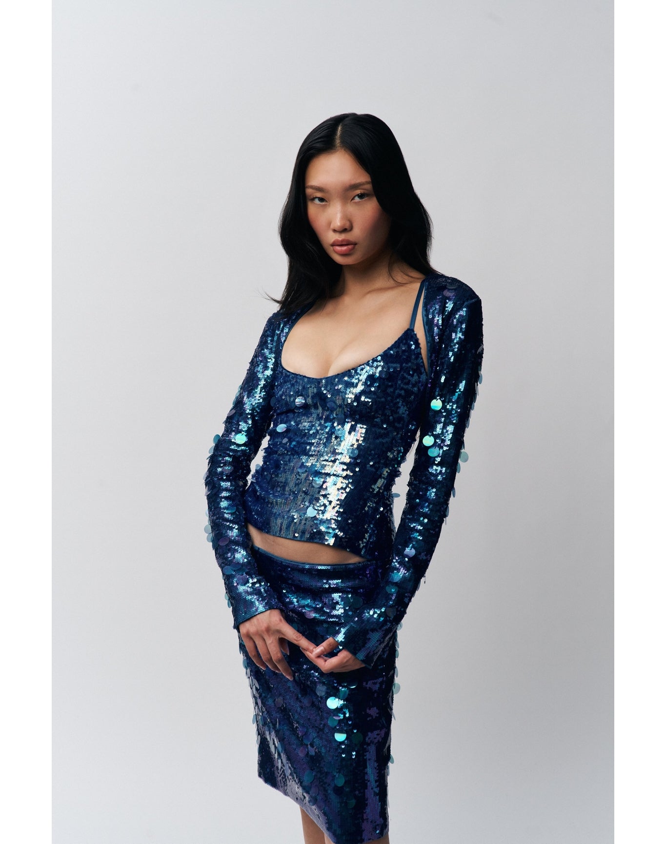 Paillette Bolero | Sapphire