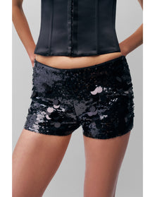 Paillette Short | Black