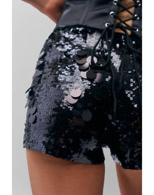 Paillette Short | Black