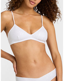 Party Starter Bralette | Crystal White