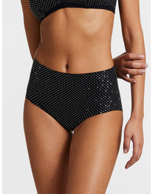 Party Starter High Rise Bikini | Crystal Black
