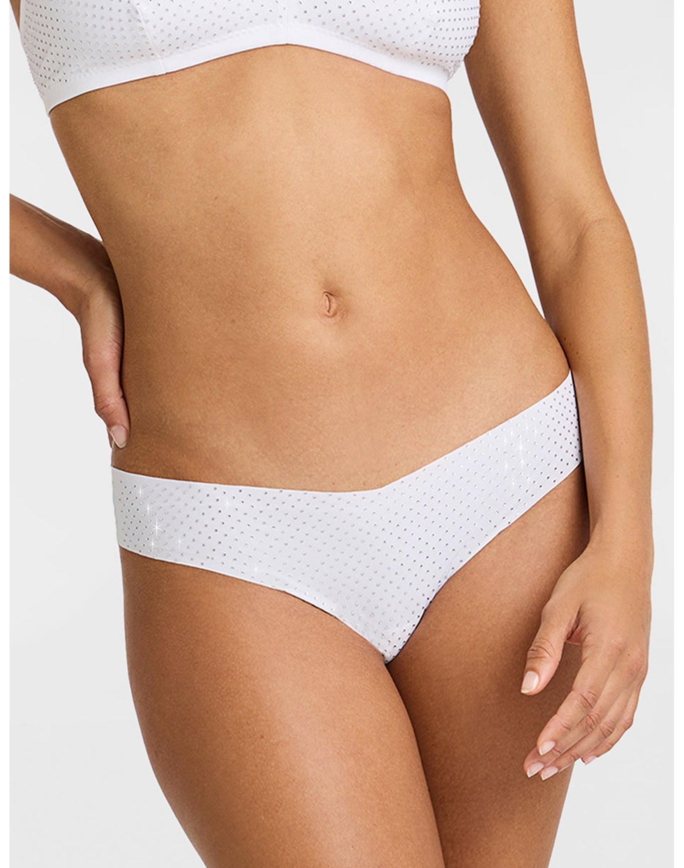 Party Starter Thong | Crystal White