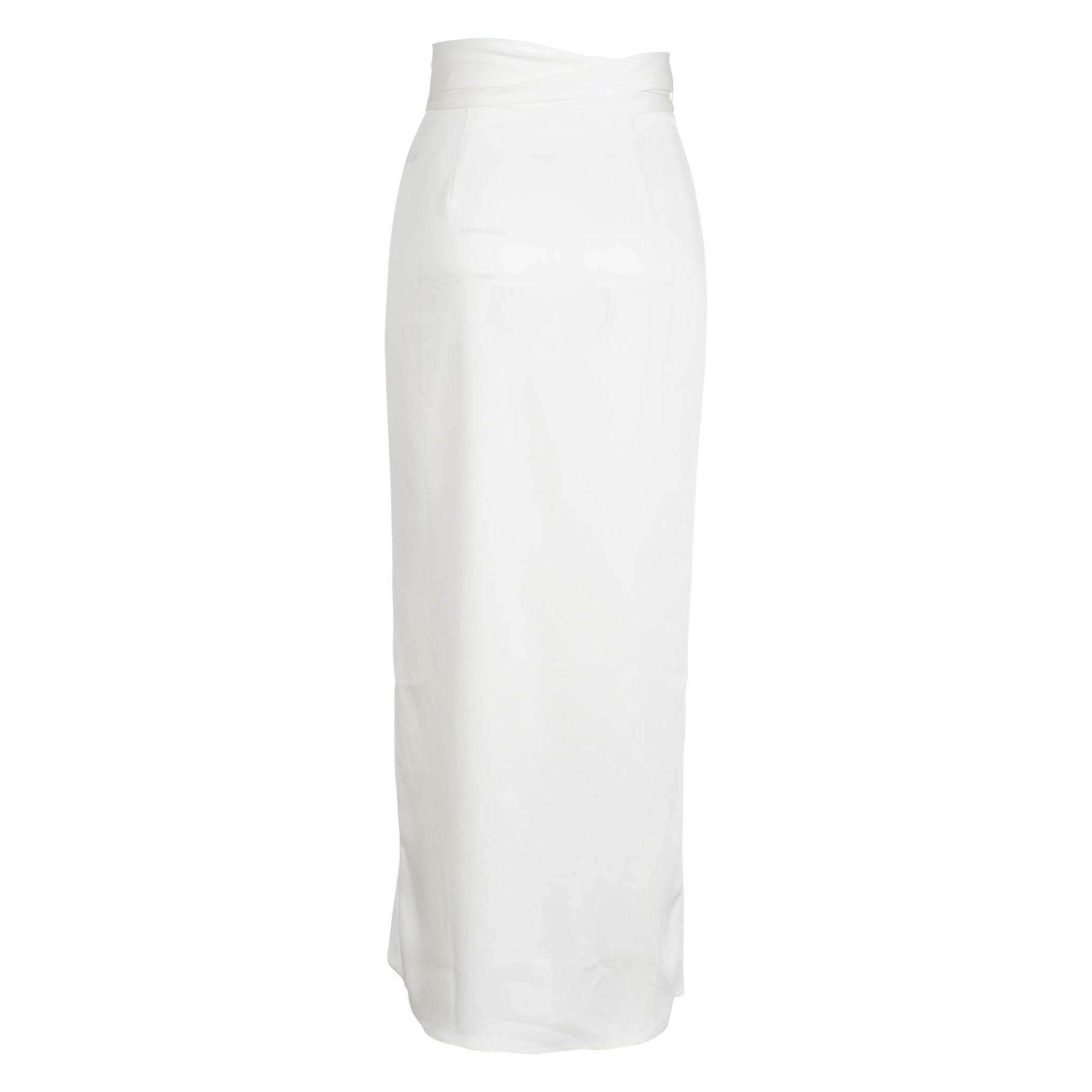 Ivory Wrap Midi Skirt | Ivory
