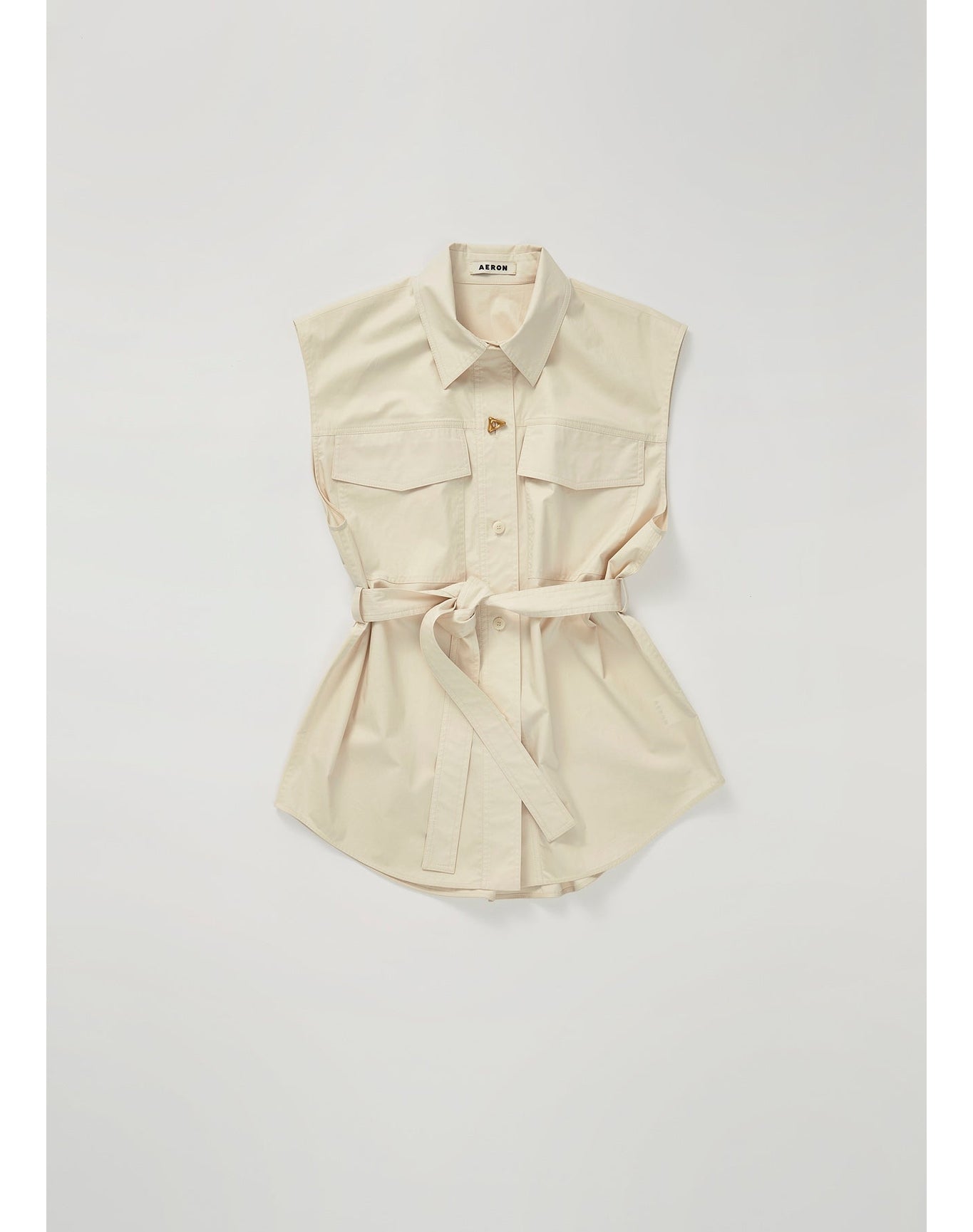 Pepe | Sleeveless Poplin Shirt | Off White