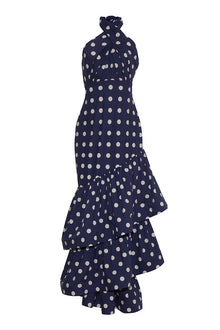 Perla Dress | Classic Navy Dot