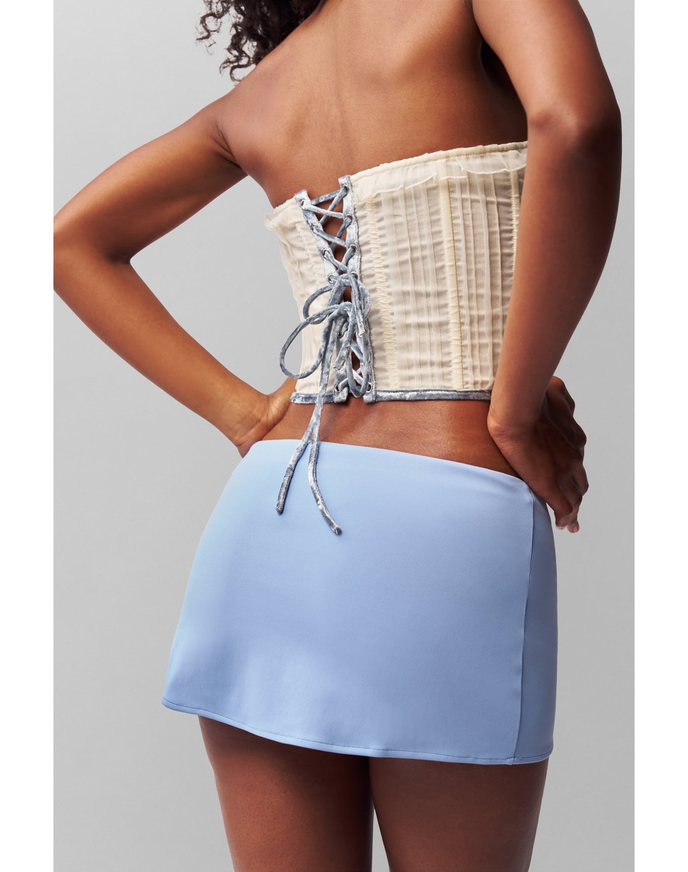 Pintuck Corset | Cream