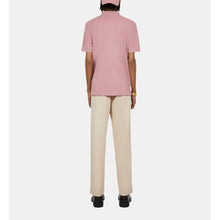 Pique Cotton Polo T-Shirt | Men | Pink Wood