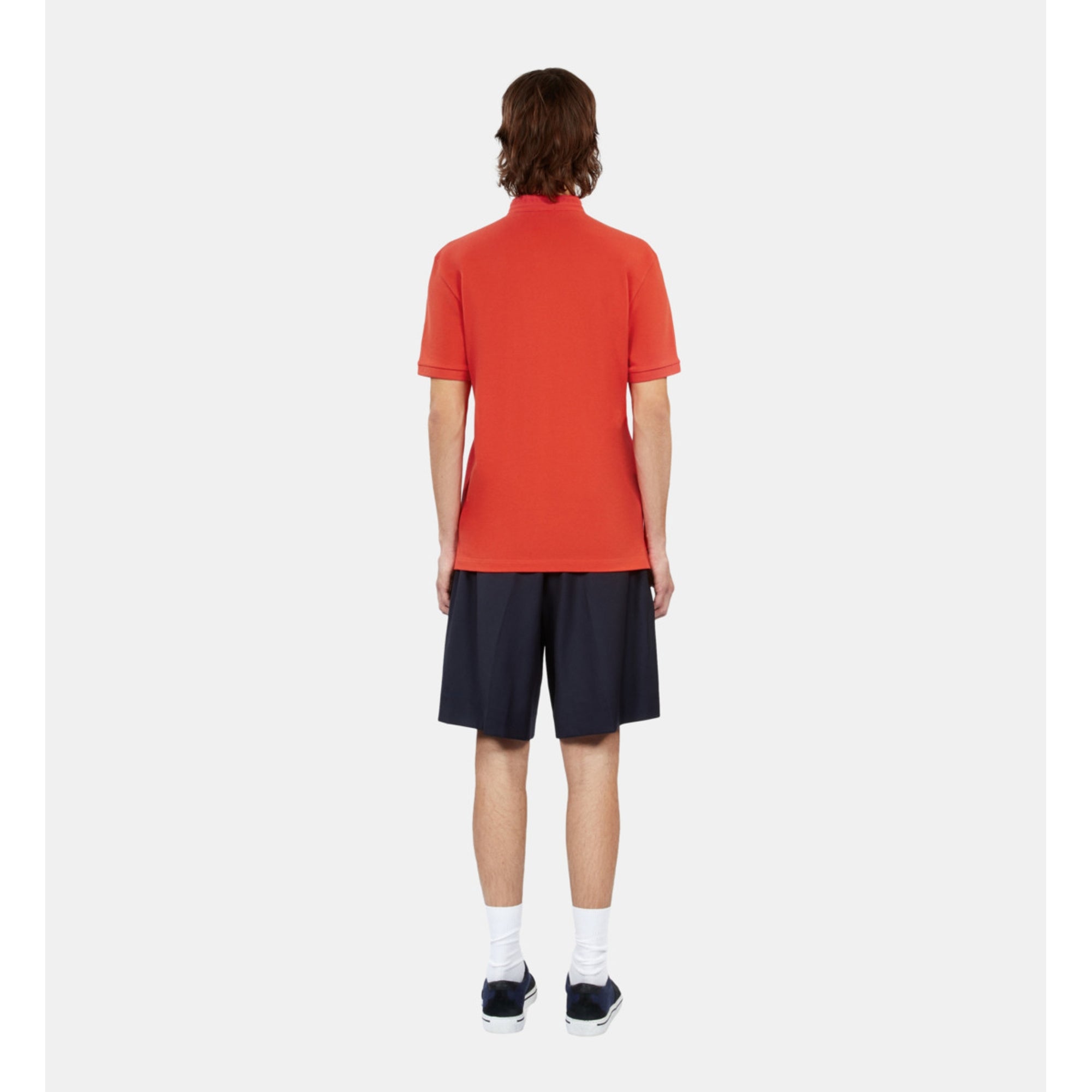 Pique Cotton Polo T-Shirt | Men | Red