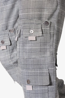 Plaid All Over Pocket Pants | Grey