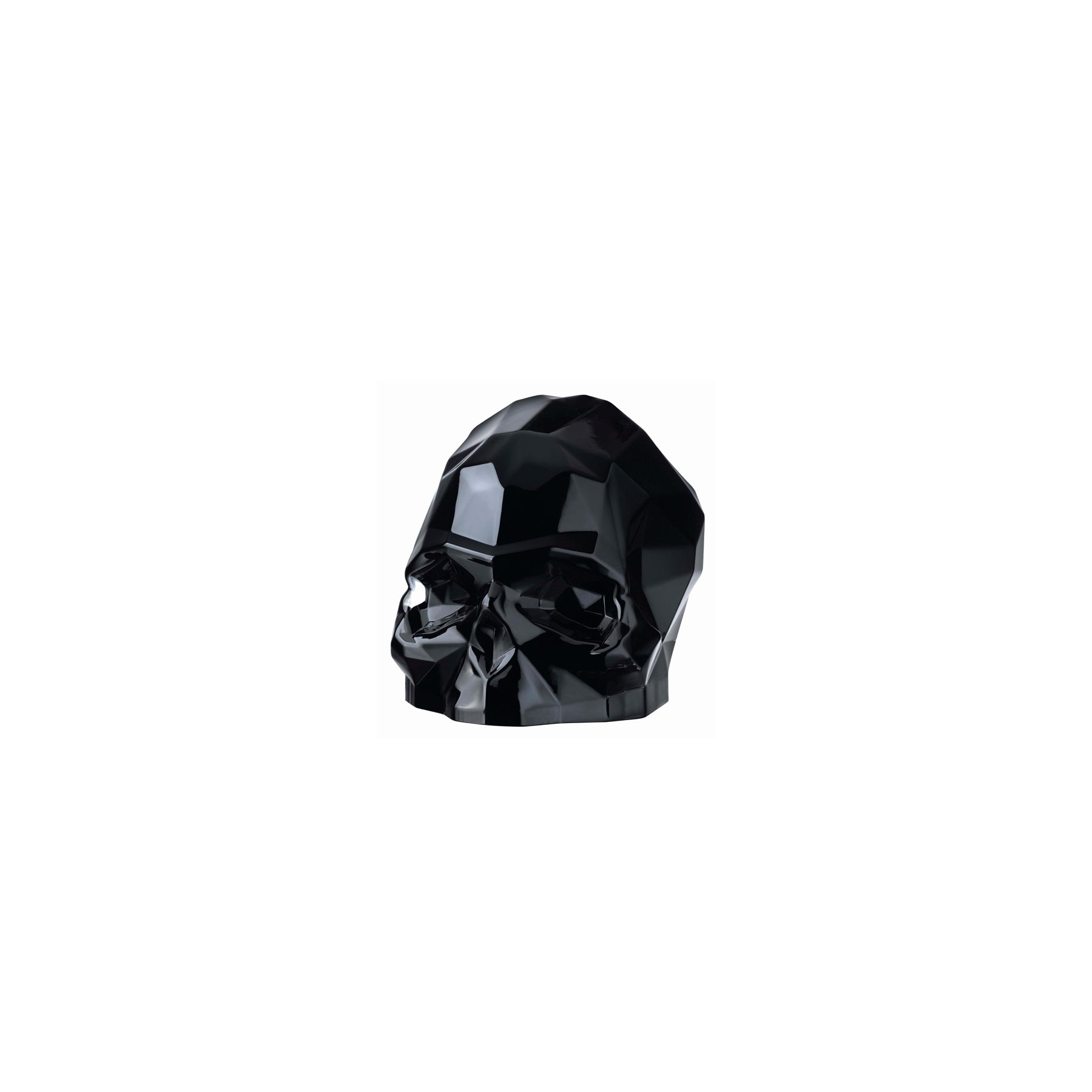 Memento Mori Faceted Skull - Small | Black