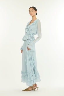 Poet Blouse | Powder Blue