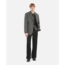 Prince Of Wales Wool Blazer | Men | Brown x Black