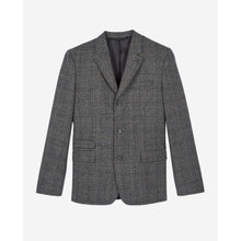 Prince Of Wales Wool Blazer | Men | Brown x Black