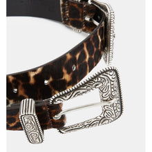 Print Leather Belt | Women | Leopard