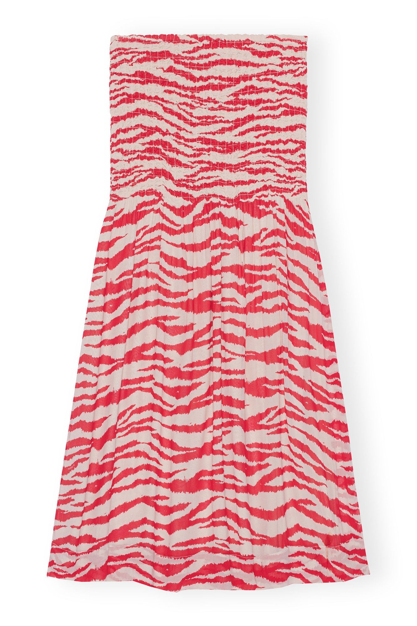 Printed Georgette Maxi Smock Skirt | Castle Wall