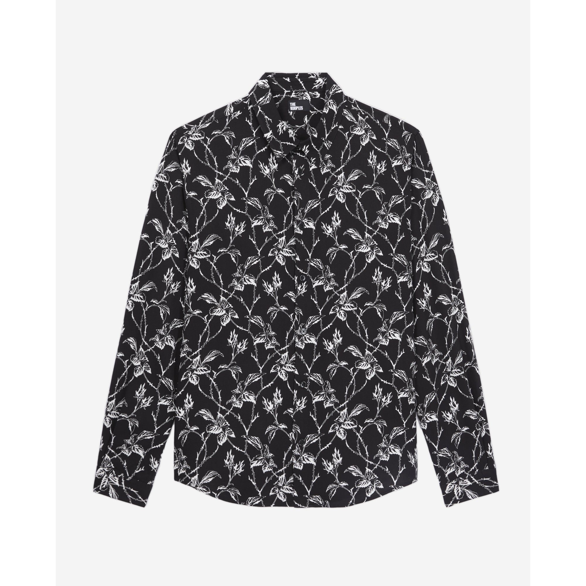 Printed Shirt | Men | Black x White