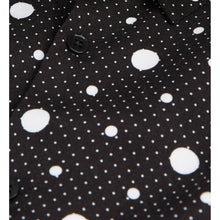 Printed Shirt With Classic Collar | Men | Black x Ecru