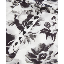 Printed Top With Buttoning | Women | Black x White