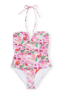 Printed V string Swimsuit | Sugar Plum