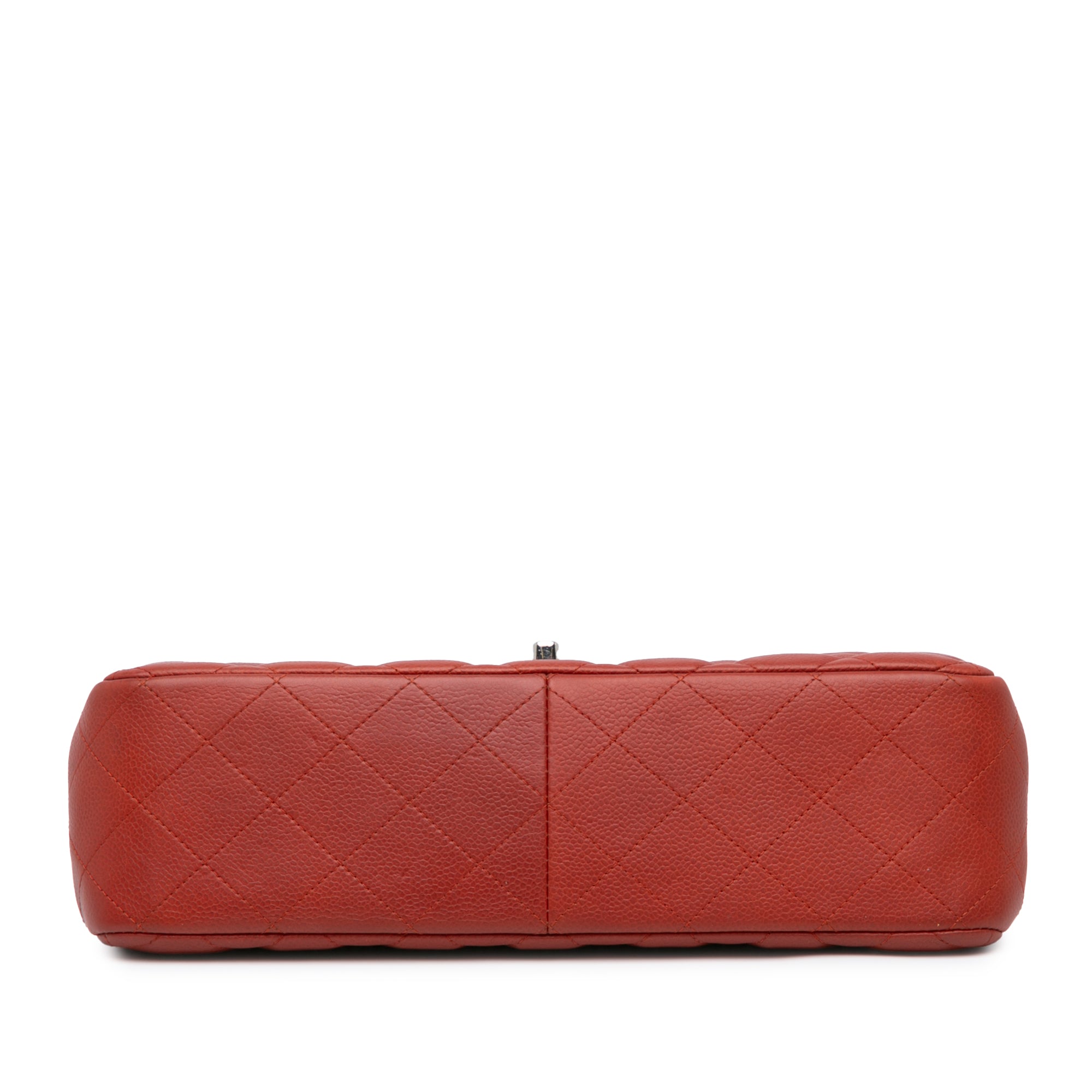 Chanel | Pre-Owned Jumbo Classic Caviar Double Flap | Red