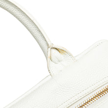 Chanel | Pre-Owned CC Quilted Caviar Bowling Bag | White