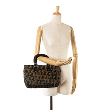Fendi | Pre-Owned Small Zucca Canvas Twins Tote - II | Brown