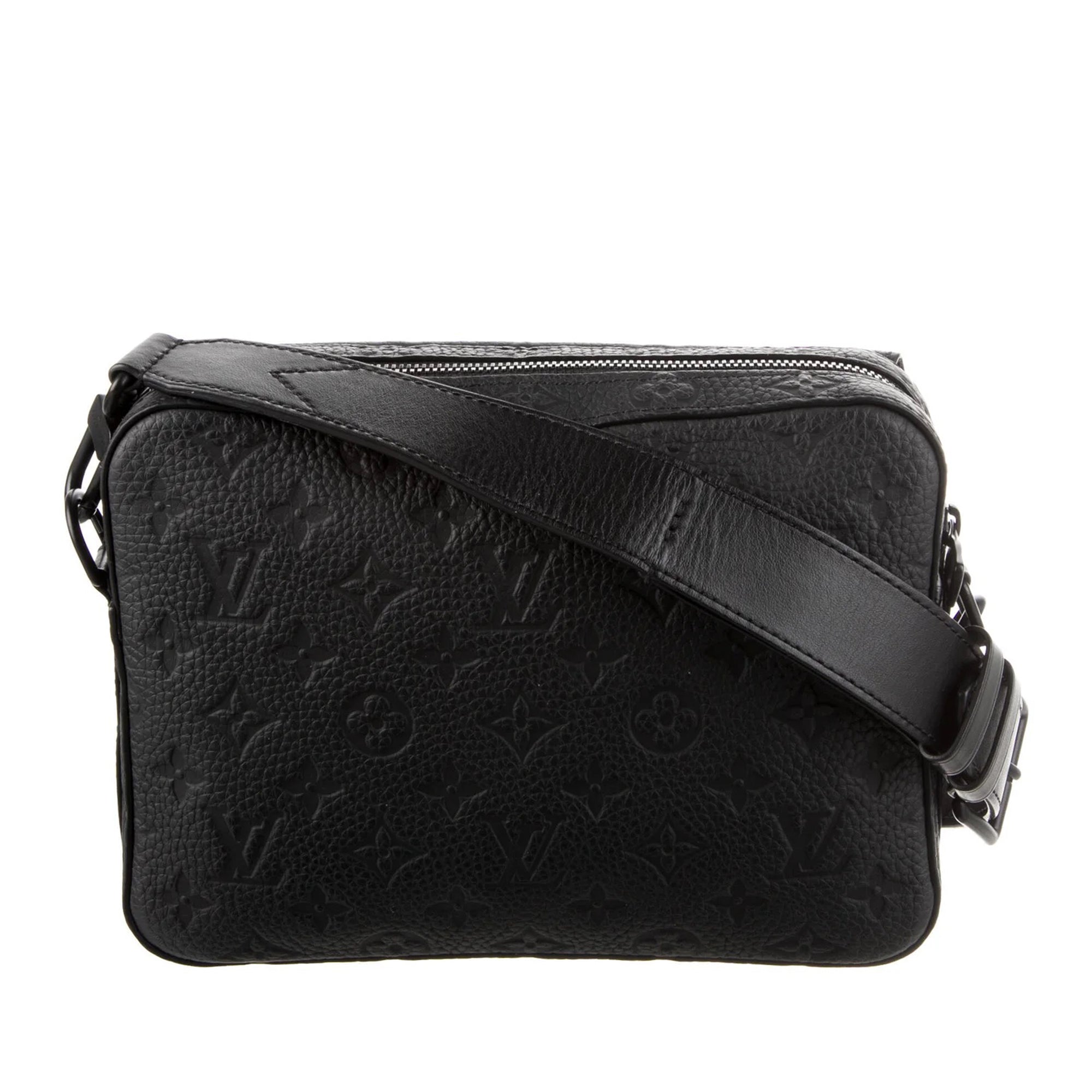 Louis Vuitton Pre-Owned Monogram Taurillon Steamer Messenger | Women | Black