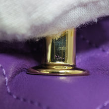 Chanel | Pre-Owned Mini Lambskin Triple Chain Full Flap | Purple