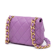 Chanel | Pre-Owned Mini Quilted Lambskin Candy Chain Flap | Purple