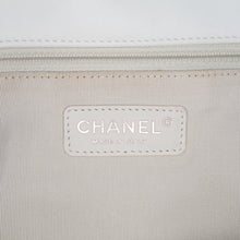 Chanel | Pre-Owned Jumbo Calfskin Canebiers Net Flap | White