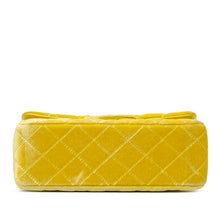 Chanel | Pre-Owned Mini Rectangular Classic Velvet Single Flap | Yellow