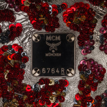 MCM | Pre-Owned Paticia Leopard Sparkle Satchel | SilverRed